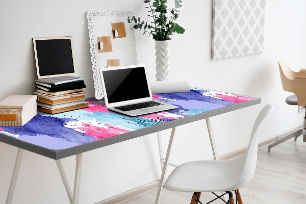 Desk mat abstract watercolor