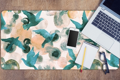Full desk mat watercolor birds