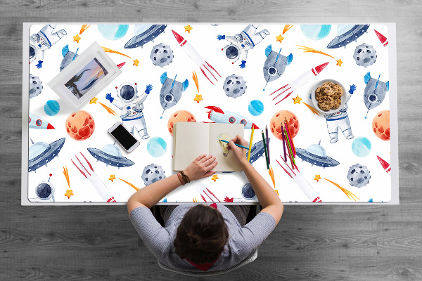 Large desk mat for children Astronaut