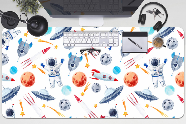 Large desk mat for children Astronaut