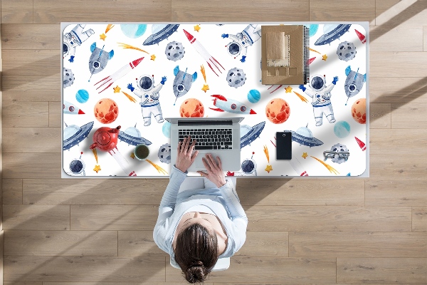 Large desk mat for children Astronaut