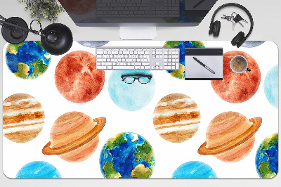 Full desk protector colored planet