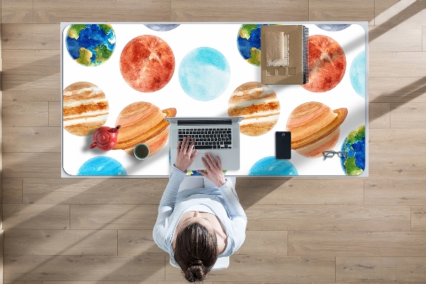 Full desk protector colored planet