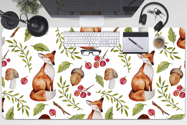 Full desk protector Fox and the fruits of the forest