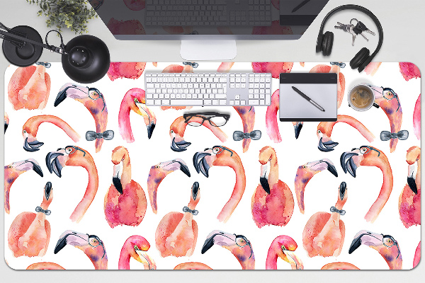 Full desk protector crazy Flamingos