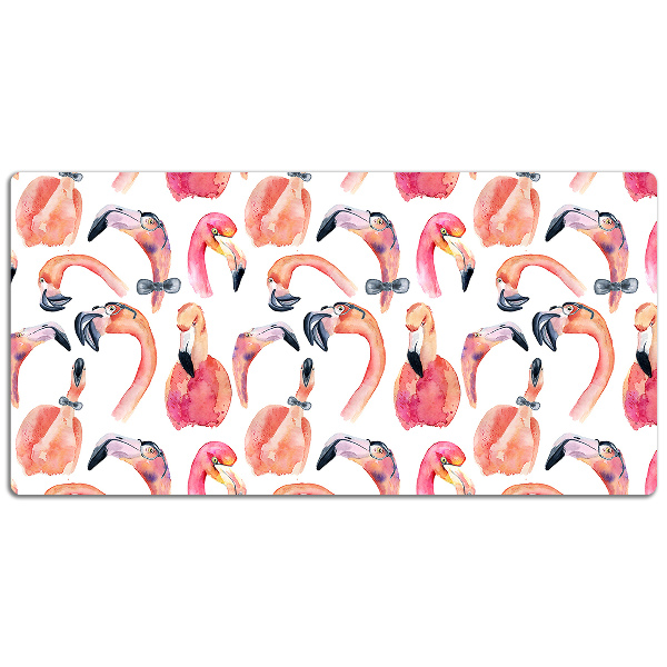 Full desk protector crazy Flamingos