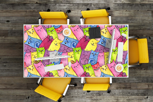 Desk pad happy cats