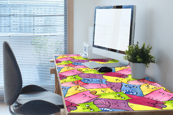 Desk pad happy cats