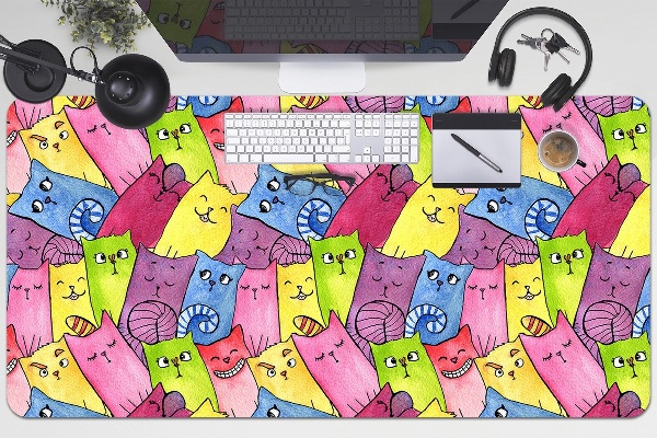 Desk pad happy cats