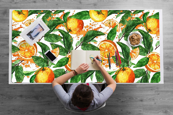 Large desk mat for children Oranges