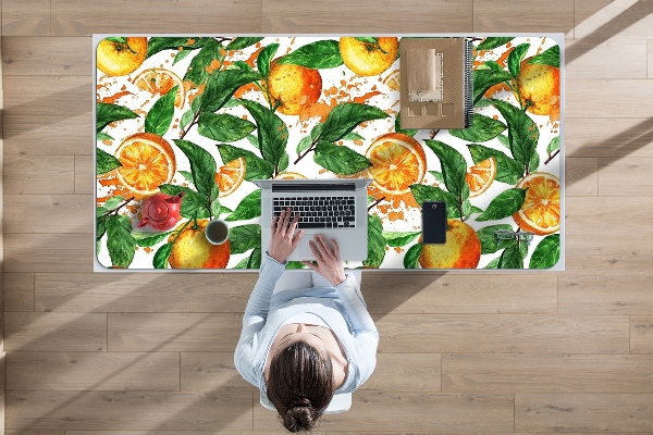 Large desk mat for children Oranges