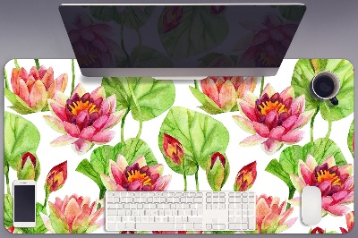 Full desk protector The leaves of lotus flowers