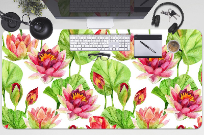 Full desk protector The leaves of lotus flowers