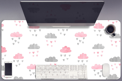 Full desk protector Minimalist clouds