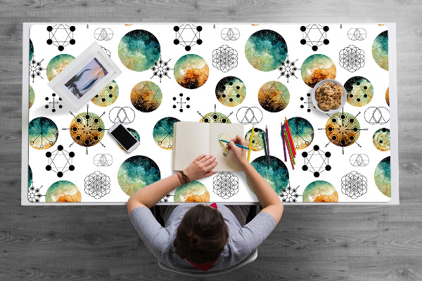 Full desk protector galactic pattern