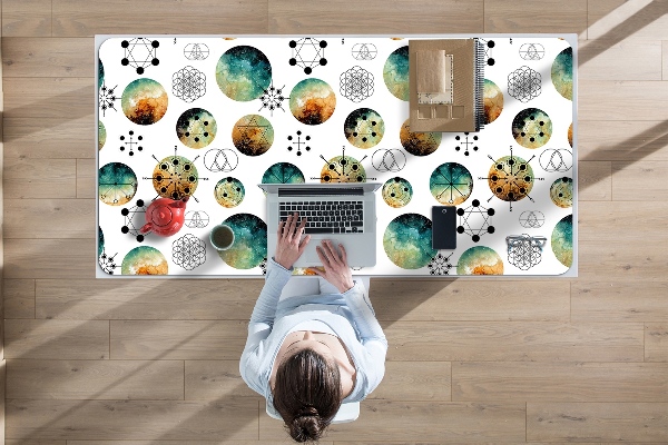 Full desk protector galactic pattern