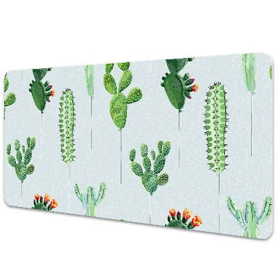 Large desk mat for children cacti