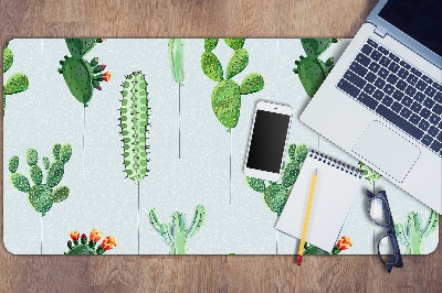 Large desk mat for children cacti