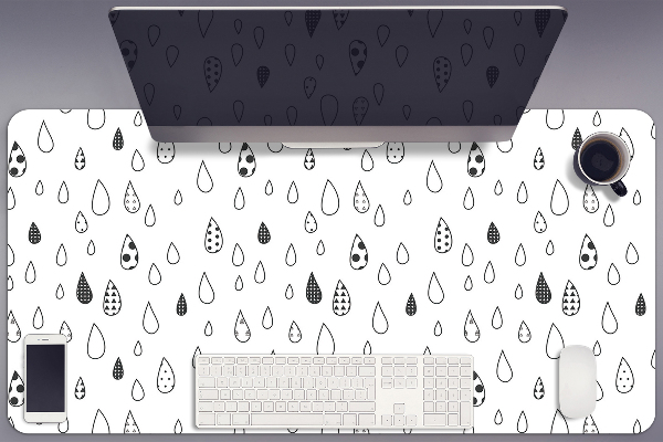 Full desk protector abstracts drops