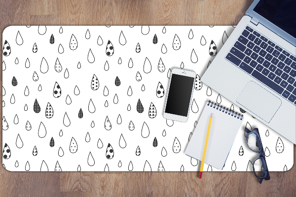 Full desk protector abstracts drops