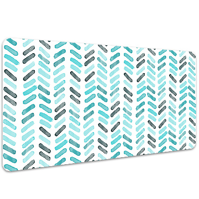 Desk mat Watercolor herringbone