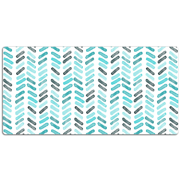 Desk mat Watercolor herringbone
