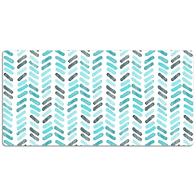 Desk mat Watercolor herringbone