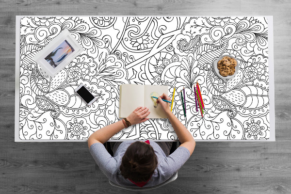 Full desk pad abstract pattern