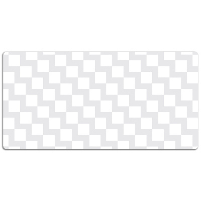 Full desk protector 3D pattern of squares