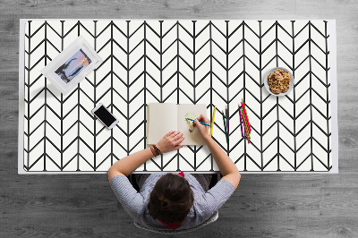 Full desk mat Herringbone pattern