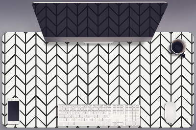 Full desk mat Herringbone pattern