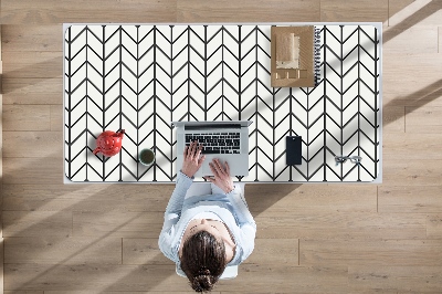 Full desk mat Herringbone pattern