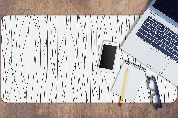Full desk protector chaotic lines