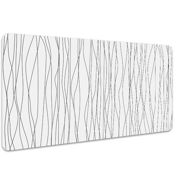 Full desk protector chaotic lines