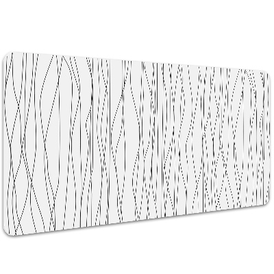 Full desk protector chaotic lines