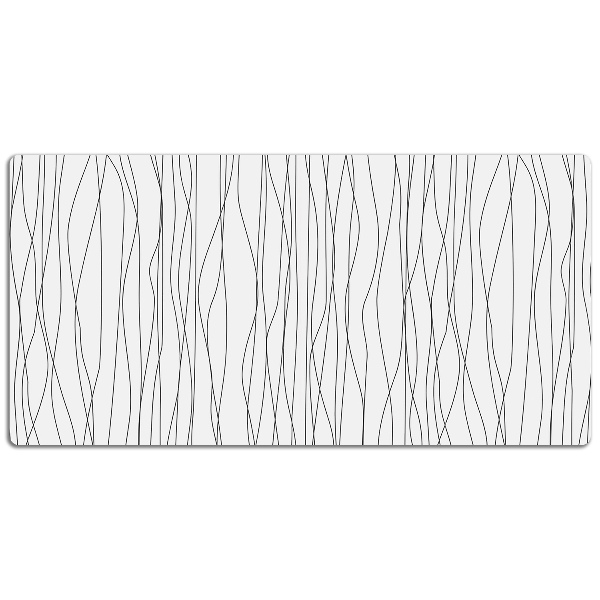 Full desk protector chaotic lines