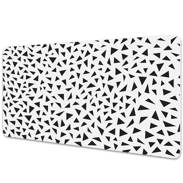 Desk pad black triangles