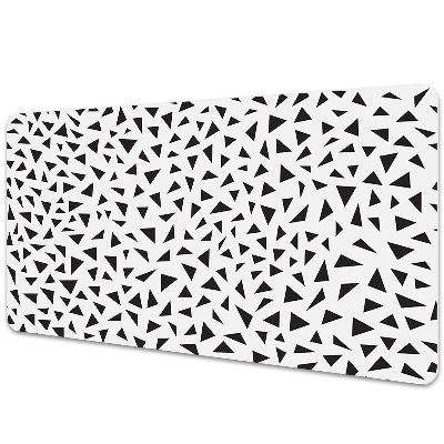 Desk pad black triangles