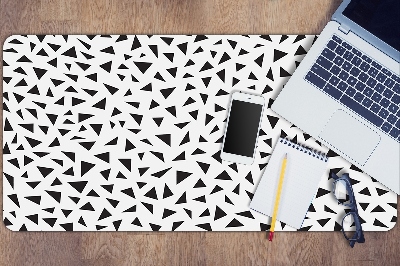 Desk pad black triangles