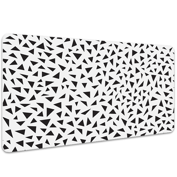 Desk pad black triangles