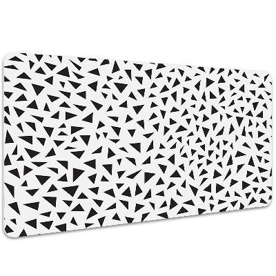 Desk pad black triangles