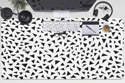 Desk pad black triangles