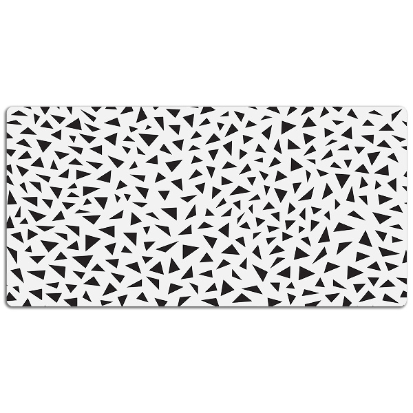 Desk pad black triangles