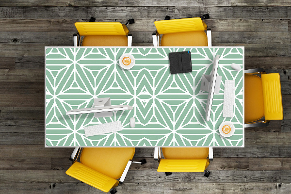 Full desk protector geometric shapes