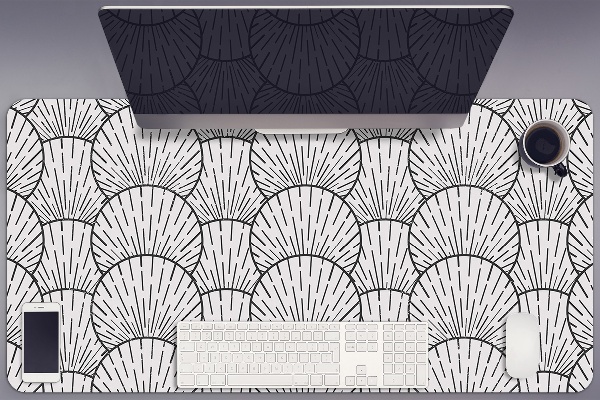 Full desk mat shells marine
