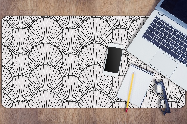 Full desk mat shells marine