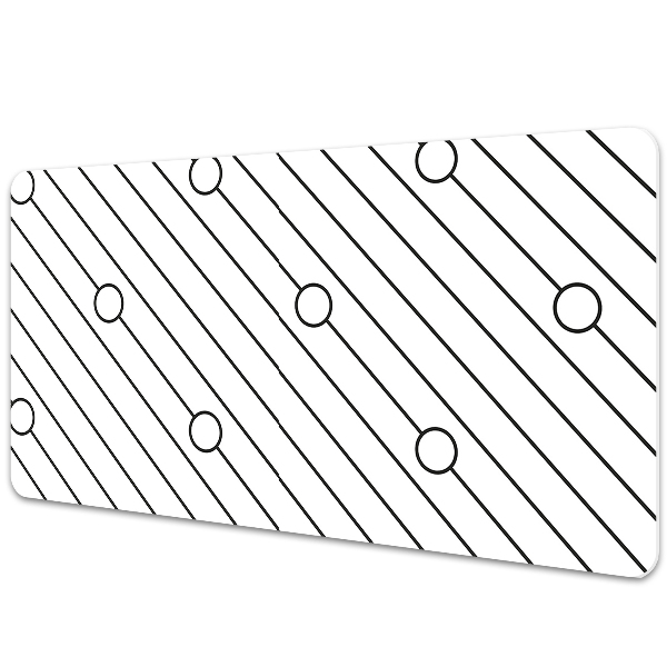 Large desk pad PVC protector Striped pattern