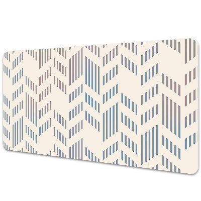 Full desk pad geometric herringbone