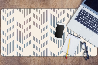 Full desk pad geometric herringbone