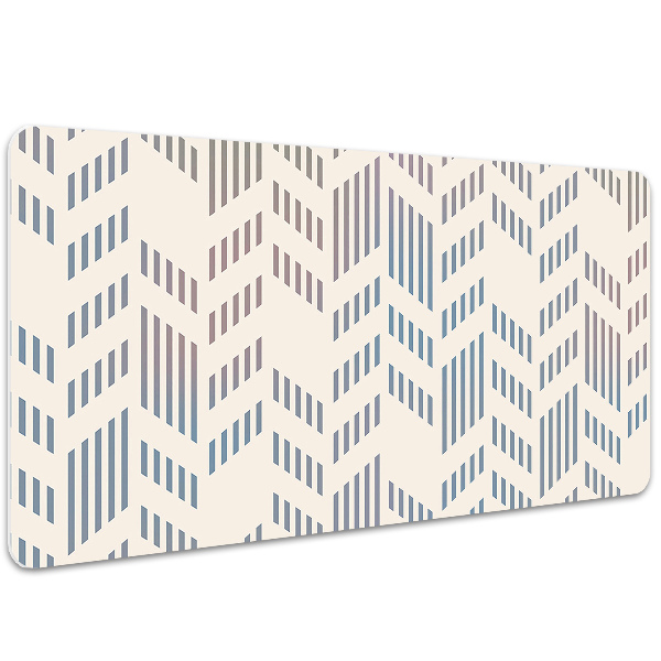 Full desk pad geometric herringbone